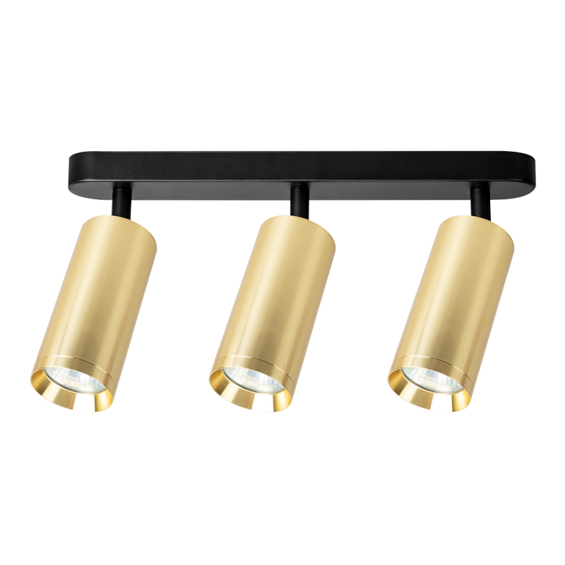 Mica Spot Gold Fixture 3xGU10