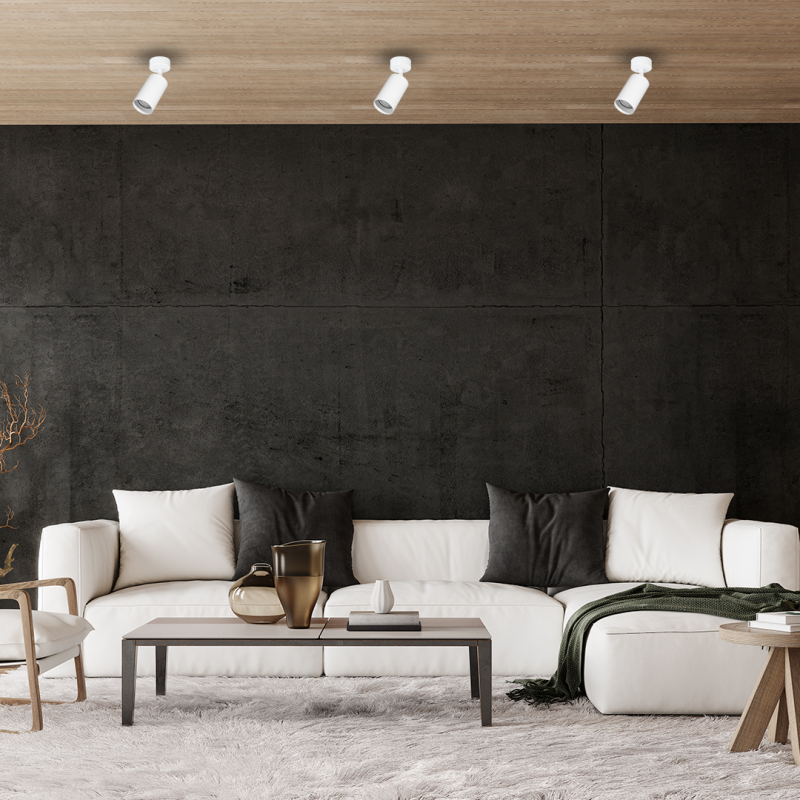 Pipe Spot Weiß 1xGU10 Fassung