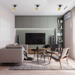 Світильник Pipe Spot Золотий 1xGU10