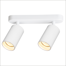 Pipe Spot White Fixture 2xGU10