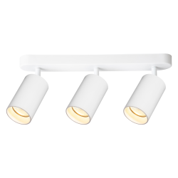 Pipe Spot White Fixture 3xGU10