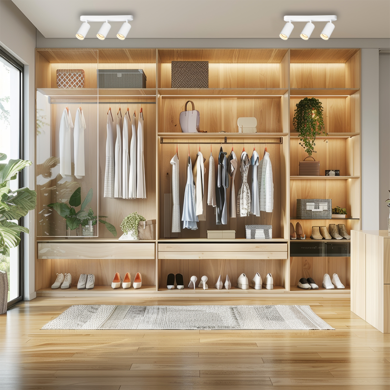 Pipe Spot White Fixture 3xGU10