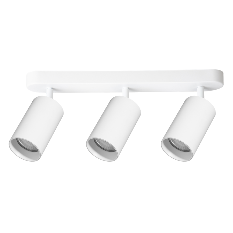 Pipe Spot White Fixture 3xGU10