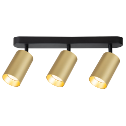Pipe Spot Fassung Gold 3xGU10