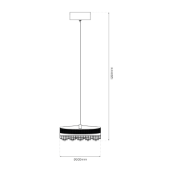 Lámpara colgante PRECIOSA 25W LED
