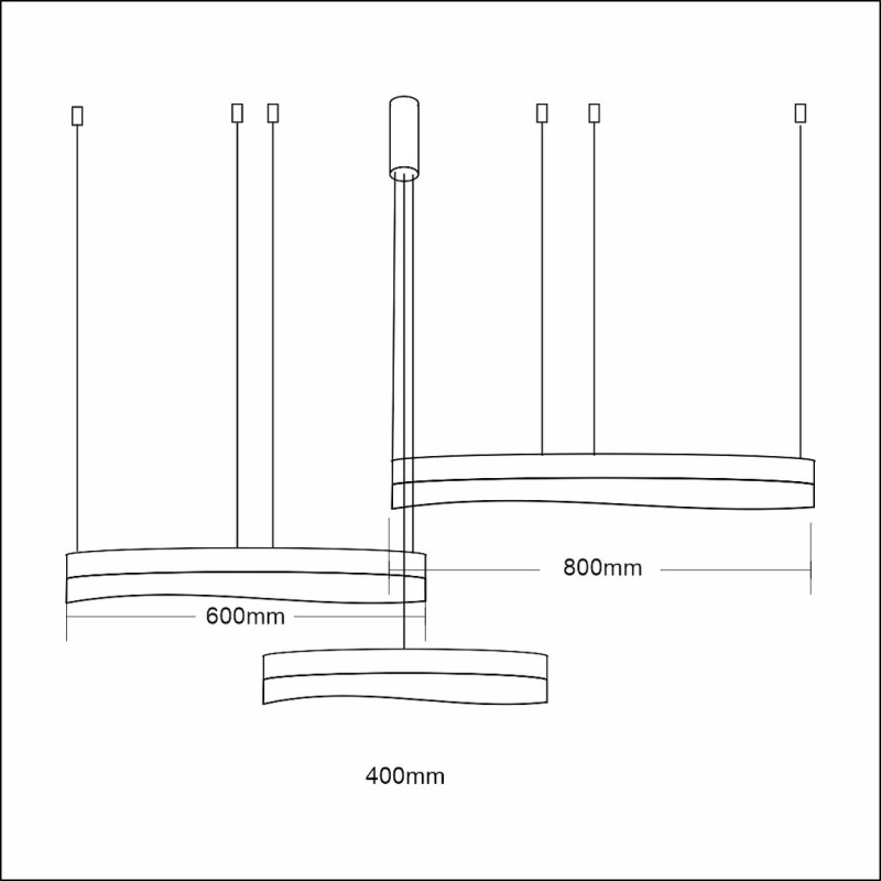Lampa wisząca PRECIOSA 158W LED