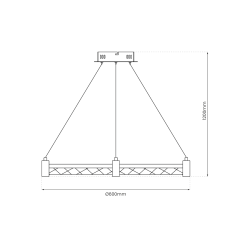 Lampa wisząca ELEGANCE 36W LED
