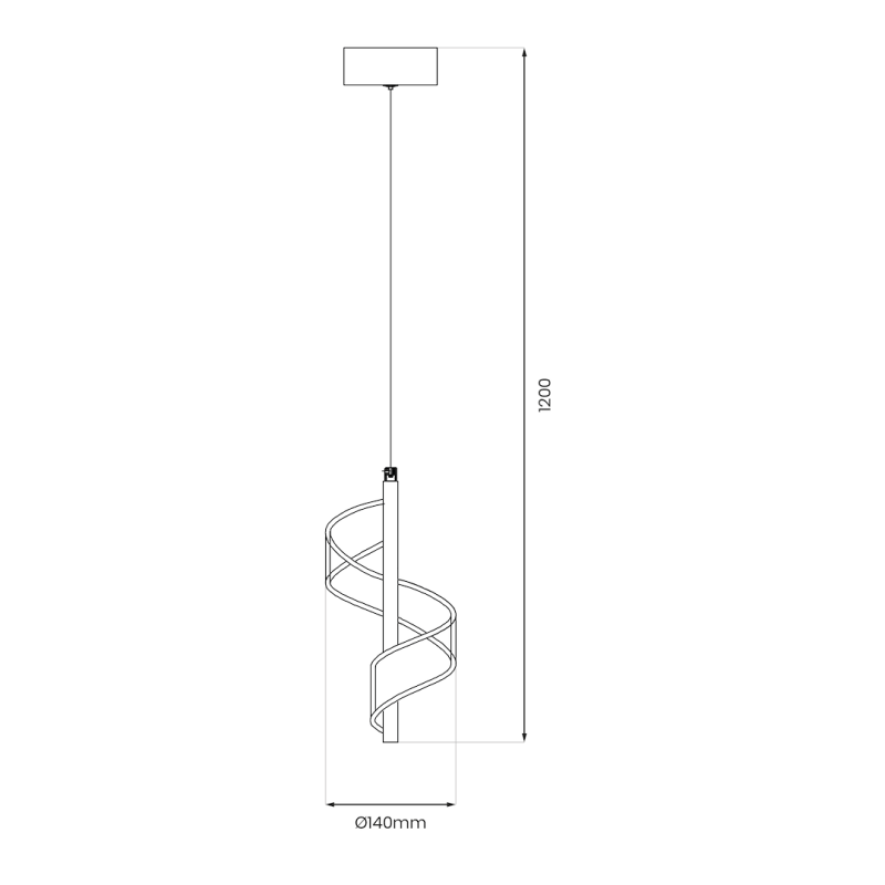 LARGO 10W LED pendant lamp
