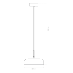 VETRO CLEAR 6W pendant lamp
