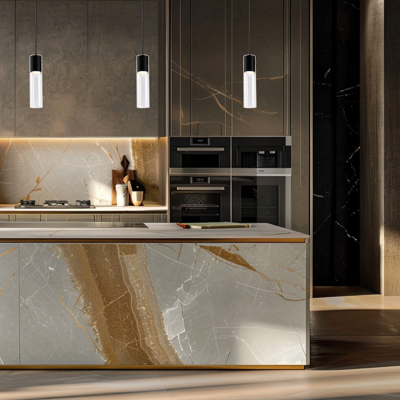 Lámpara Colgante Ricky Negro 1xGU10