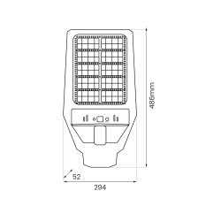 Solarleuchte Kers II 300W 1200lm 6500K