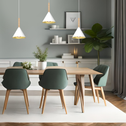 Lampa wisząca PERU WHITE 1xE27