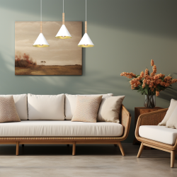 PERU WHITE Pendant Lamp 3xE27