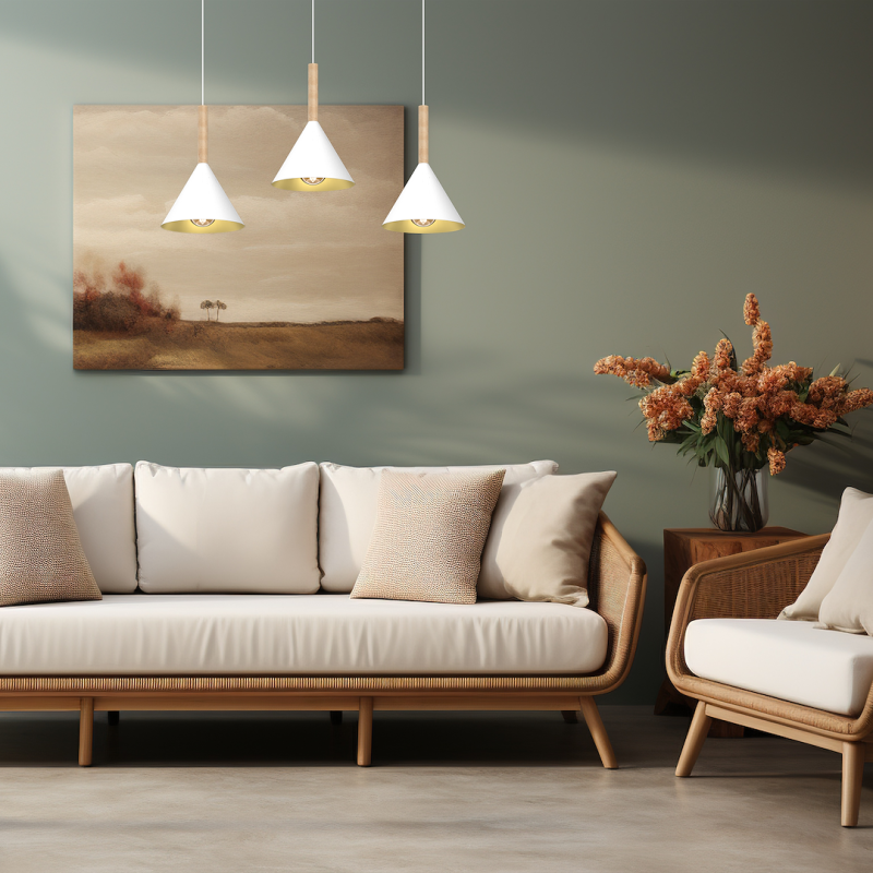 PERU WHITE Pendant Lamp 3xE27