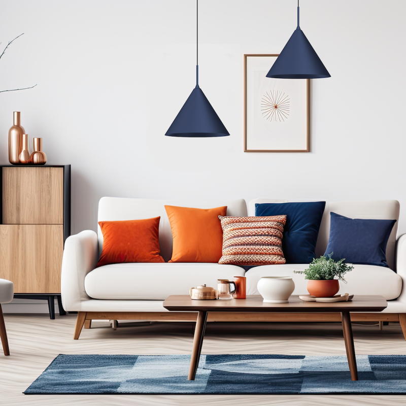 Lámpara colgante CAPITAL NAVY BLUE Ø32cm 1xGX53