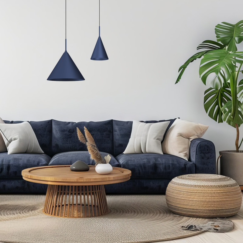 CAPITAL NAVY BLUE Hanging Lamp Ø32cm 1xGX53