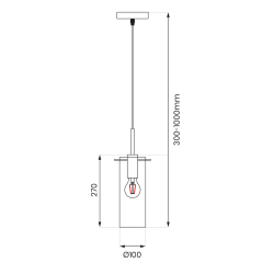 PADOVA Hanging Lamp 1xE27