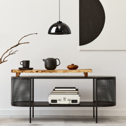 Hängeleuchte GAMMA BLACK 1xE27