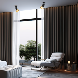 Tulip Spot Black Fixture 1xGU10