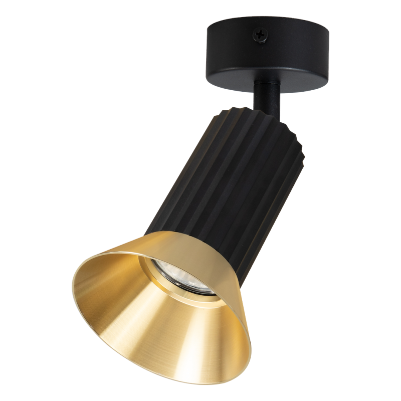Tulip Spot Black Fixture 1xGU10