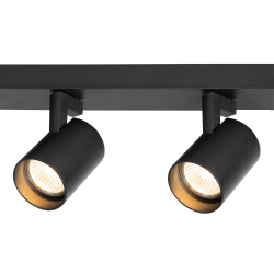 Soporte Volf Spot Negro 4xGU10