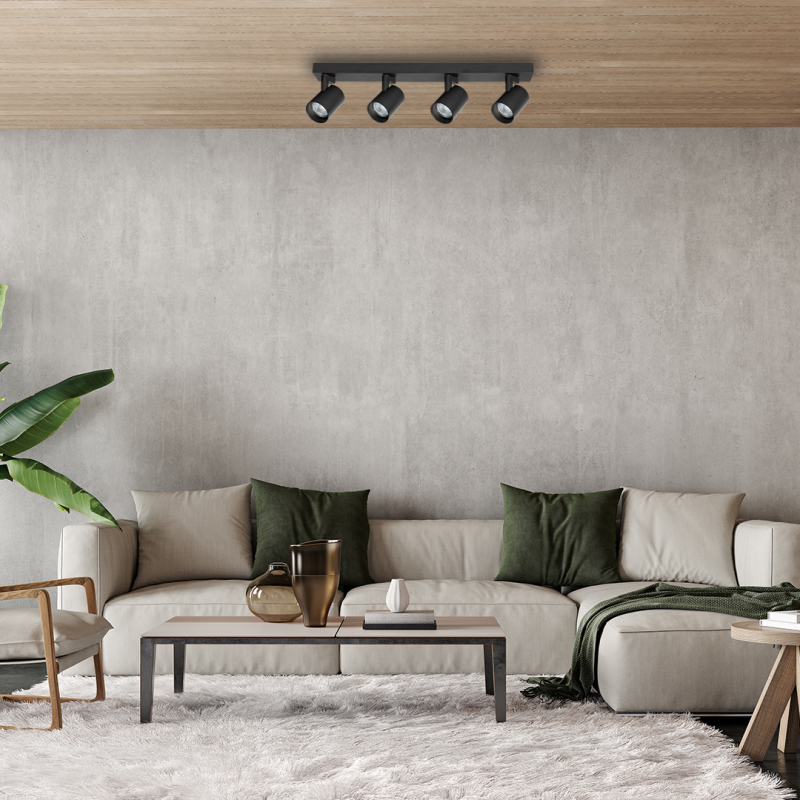 Обрамлення Volf Spot Чорний 4xGU10