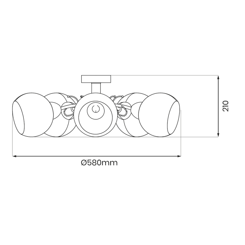 Lampa sufitowa OSLO 5xE27