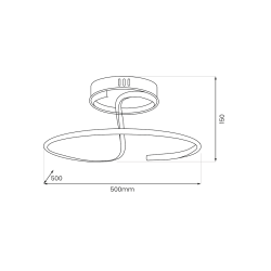 Deckenleuchte DELTA 30W LED