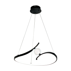 PERLA BLACK 34W LED pendant lamp