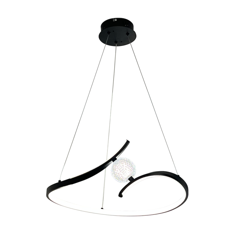 PERLA BLACK 34W LED pendant lamp