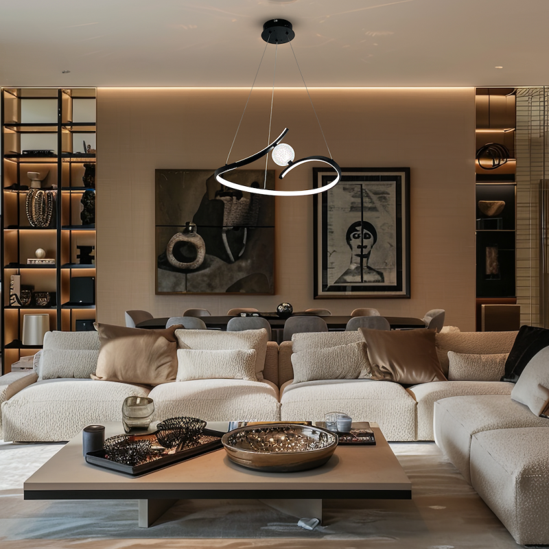 Hängelampe PERLA BLACK 34W LED