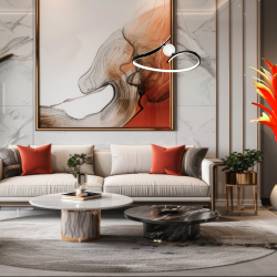 PERLA BLACK 34W LED pendant lamp