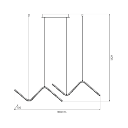 Hängelampe VERTE 22W LED
