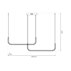 Hängelampe HORIZON 22W LED