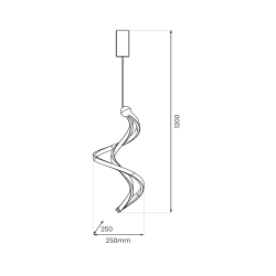 Hängelampe COLIA 19W LED