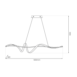 Підвісна лампа SASH 36W LED