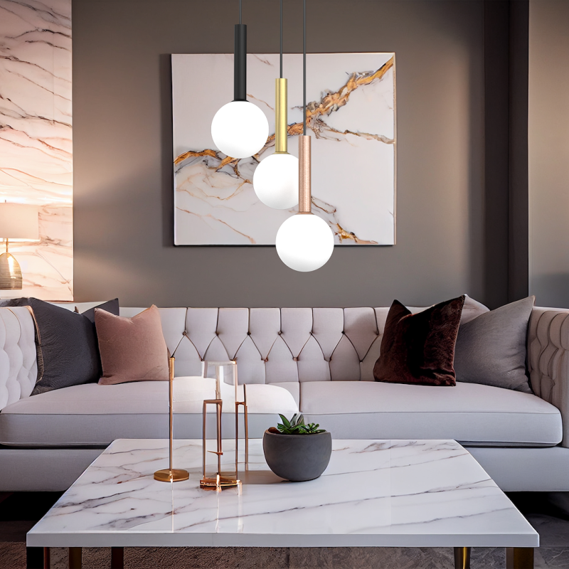 PLAY BLACK 3xG9 hanging lamp