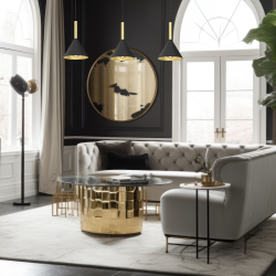 PERU BLACK Hanging Lamp 3xE27