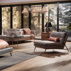 Підвісна лампа CAPITAL ЧОРНО-МІДНА 3XGX53