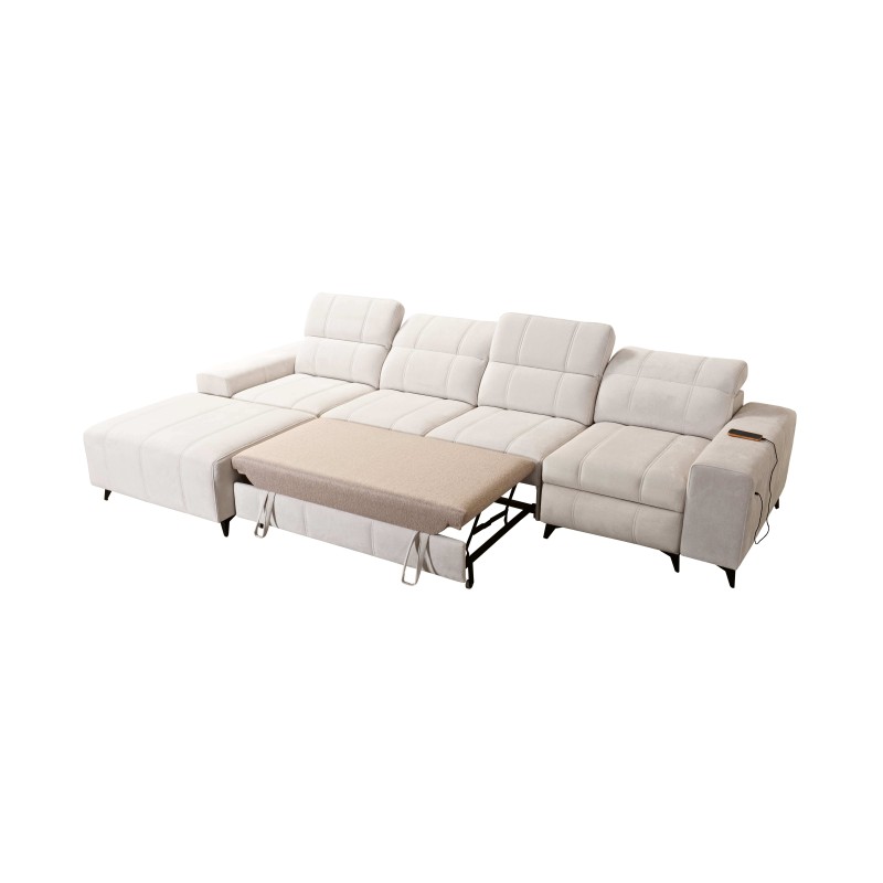 Ecksofa Ballagio XII Mix mit Schlaffunktion und Relax - Geflecht, Spring 1116