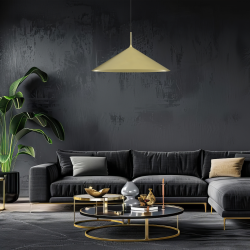 Lámpara colgante CAPITAL DORADO 1XGX53