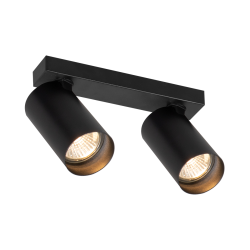 Hero Spot Schwarz Gehäuse 2xGU10