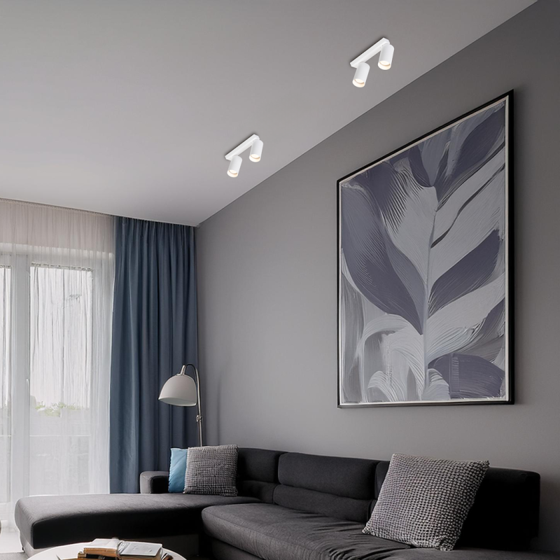 Hero Spot White Fixture 2xGU10