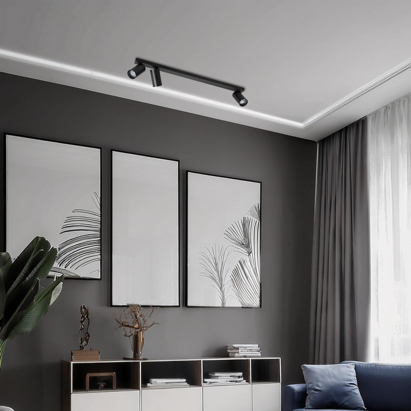 Hero Spot Black Fixture 3xGU10