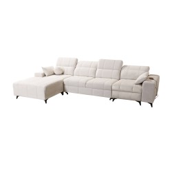 Ecksofa Ballagio XII Mix mit Schlaffunktion und Relax - Geflecht, Spring 1115
