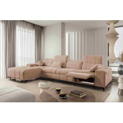 Ballagio XII Mix Corner Sofa with Sleeping and Relax Function - Woven Fabric, Spring 1112
