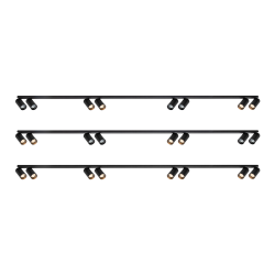 Montura Hero Spot Negro 8xGU10