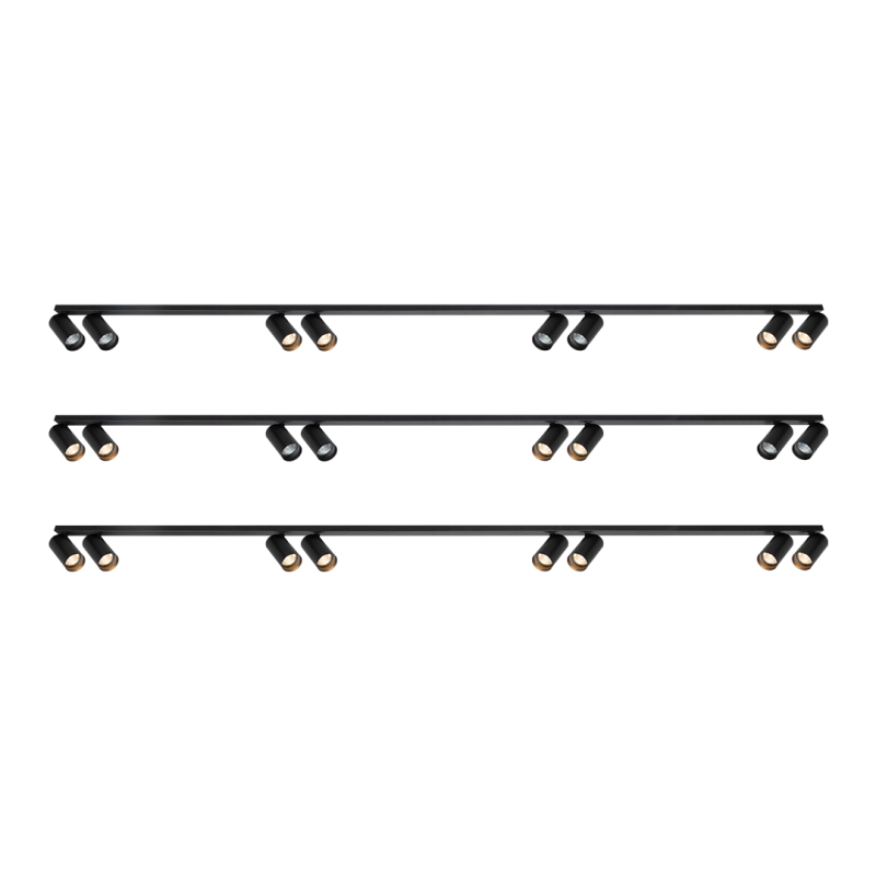 Світильник Hero Spot Чорний 8xGU10