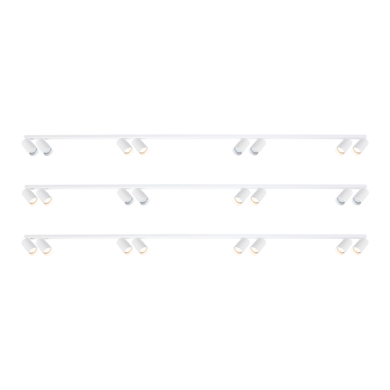 Hero Spot White Fixture 8xGU10