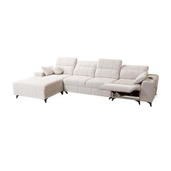 Ecksofa Ballagio XII Mix mit Schlaffunktion und Relax - Geflecht, Spring 1112